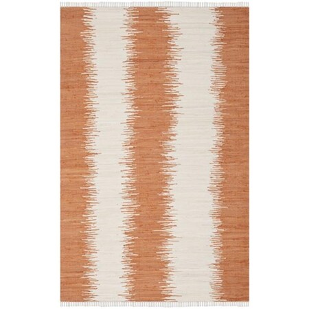 Safavieh Montauk Hand Woven Rectangle Rug- Orange- 6 x 9 ft. MTK751C-6